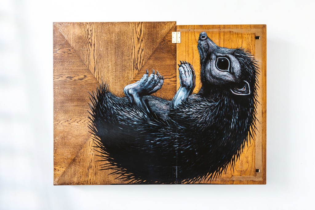 ROA, 'ERINACEUS MMXVIII (Hedgehog)', View 1, 2018.
ROA, 'ERINACEUS MMXVIII (Hedgehog)', View 1, 2018.