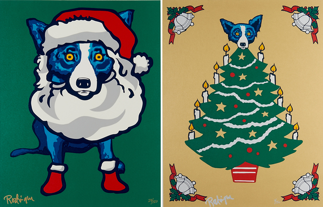 George Rodrigue, ‘Untitled’, Print, Two screenprints in colors, Rago/Wright