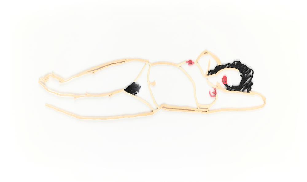 Tom Wesselman - Hedy Sandpaper, from Steel Drawing Edition