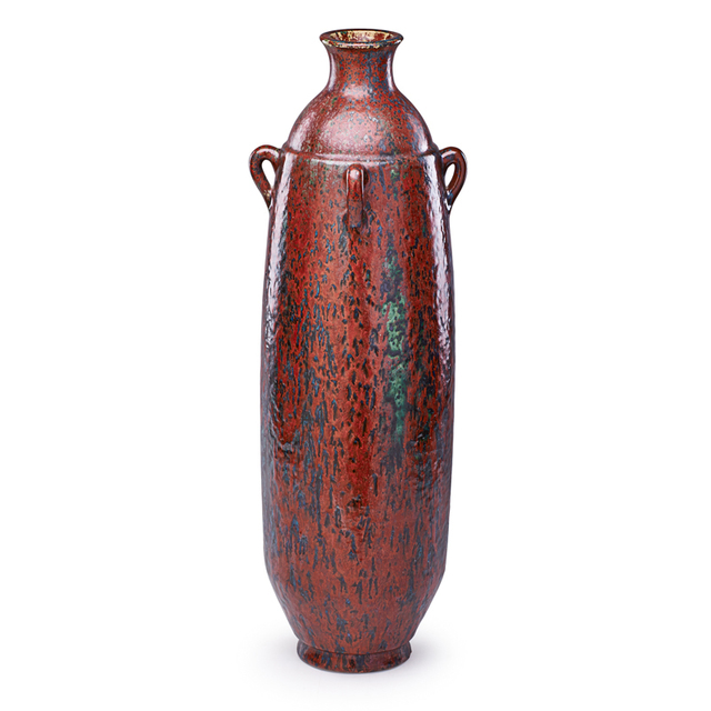 Pierre Adrien Dalpayrat, ‘Fine Large Four-Handled Oxblood Vase, France’, ca. 1900, Rago/Wright