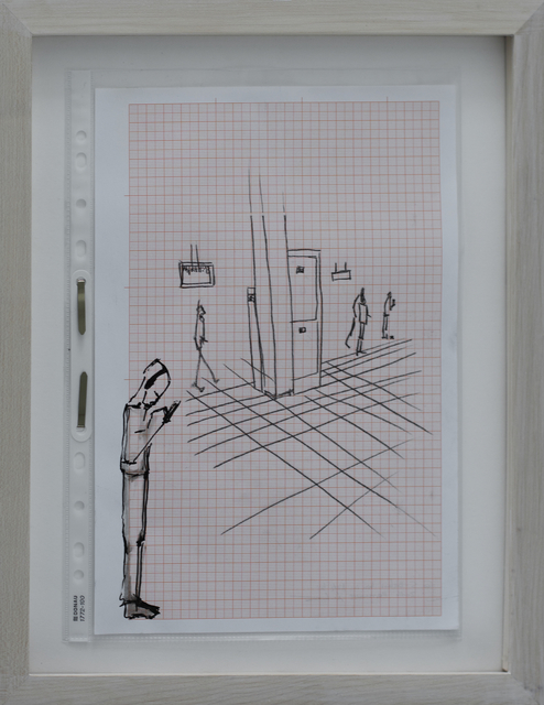 Rosmarie Lukasser, ‘Manuskript / Informationsfilter (@S-Bahn)’, 2014, Galerie Krinzinger