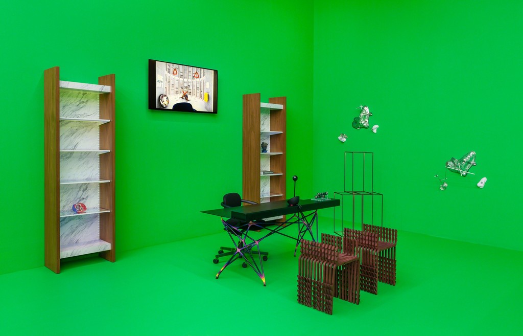 Installation view of “PAVILLON DE L’ESPRIT NOUVEAU: A 21st Century Show Home,” 2015, at Swiss Institute, New York Installation view of “PAVILLON DE L’ESPRIT NOUVEAU: A 21st Century Show Home,” 2015, at Swiss Institute, New York