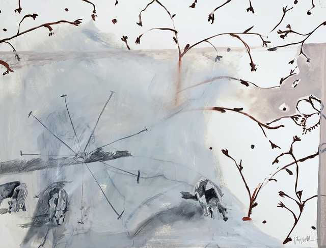 Dorothy Fitzgerald, ‘Move Over’, 2018, Painting, Mixed media on paper, Resource Art