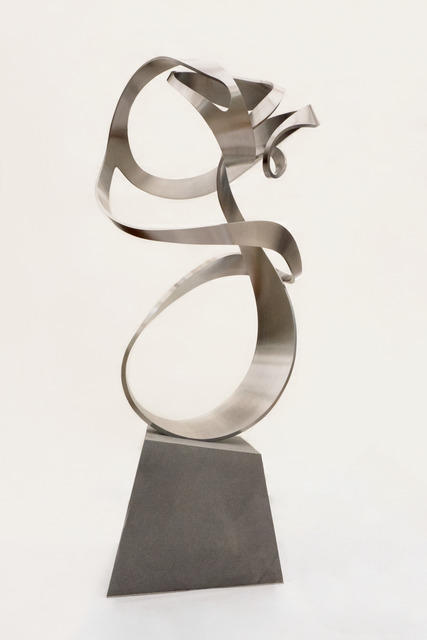 David Guzmán, ‘La realidad es siempre como la pintan’, 2018-2019, Sculpture, Stainless steel forge and volcanic enclosure, Baga 06 Art Gallery
