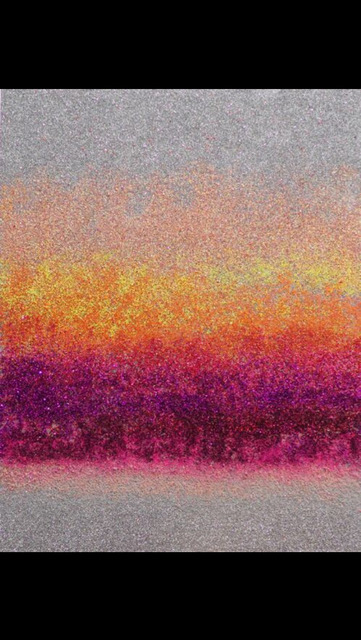 Camomile Hixon, ‘Martian Dawn ’, 2018, Painting, Glitter on board, MvVO ART