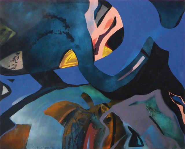 Syd Solomon, ‘Color Coral’, 1992, Painting, Acrylic and aerosol enamel on canvas, Berry Campbell Gallery