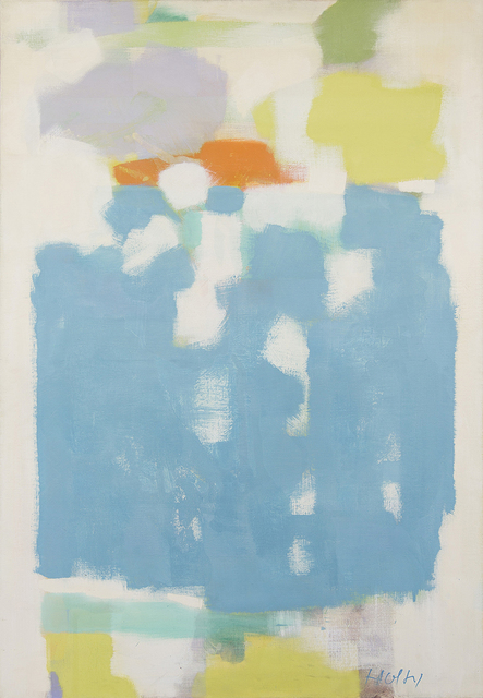 Carl Holty, ‘The King's Blue’, ca. 1958, Painting, Oil on canvas, Jody Klotz Fine Art