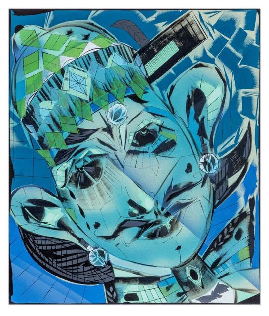 Lari Pittman, ‘"Self-determination #3" (blues)’, 2017, ICA London