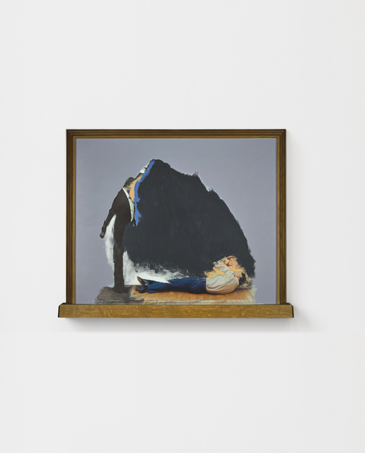 Ger van Elk, ‘Study (C de X) “Slash and Push"’, 1996, Acrylic and photograph on board, GRIMM