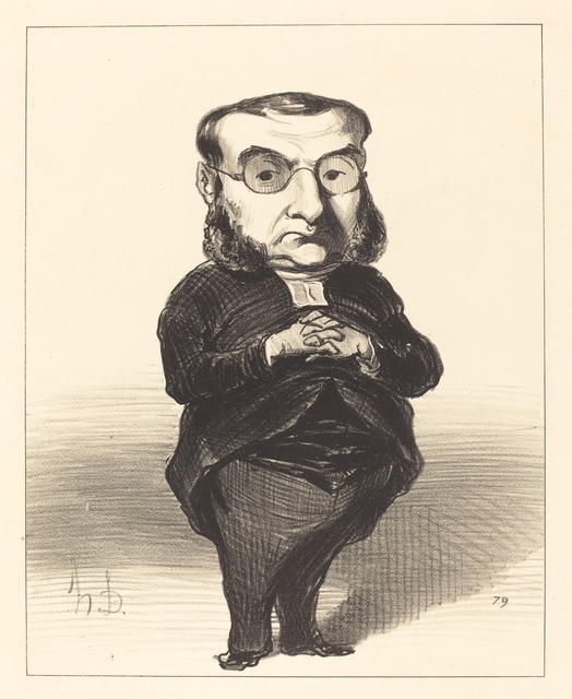Honoré Daumier, ‘Ath. L. Charles Coquerel’, 1849, National Gallery of Art, Washington, D.C.