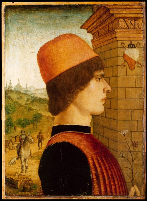 Attributed to the Maestro delle Storie del Pane, ‘Portrait of a Man, possibly Matteo di Sebastiano di Bernardino Gozzadini’, ca. 1494, The Metropolitan Museum of Art