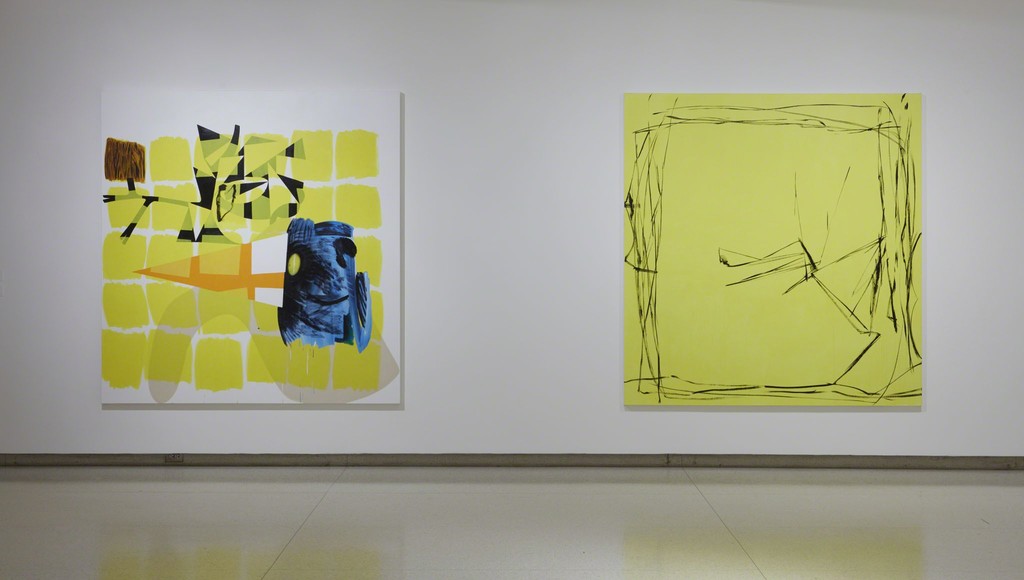 View of the exhibition Less Than One, 2016; (left to right): Charline von Heyl, Children’s Encyclopedia, 2014; Charline von Heyl, Bois-Tu De La Bier?, 2012
Photo: Gene Pittman, ©Walker Art Center View of the exhibition Less Than One, 2016; (left to right): Charline von Heyl, Children’s Encyclopedia, 2014; Charline von Heyl, Bois-Tu De La Bier?, 2012
Photo: Gene Pittman, ©Walker Art Center