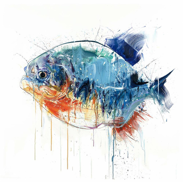 Dave White, ‘Piranha - Large’, 2018, Print, Giclée print on paperr, Hang-Up Gallery