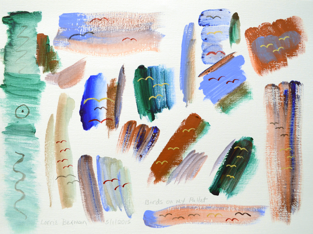 L.B. Berman, ‘Birds On My Pallet’, 2015, Fountain House Gallery