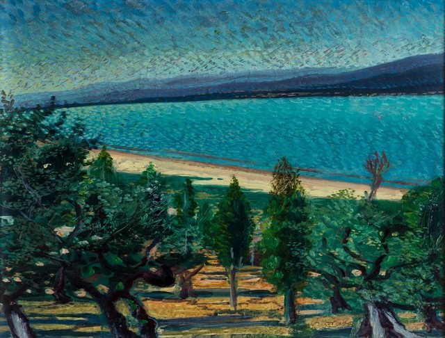 Gerardo Dottori, ‘Landscape with lake’, 1940, Finarte