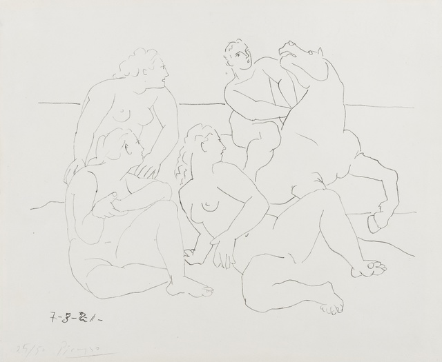 Pablo Picasso, ‘La Cavalier (Bloch 40; Mourlot VIII)’, 1921, Forum Auctions