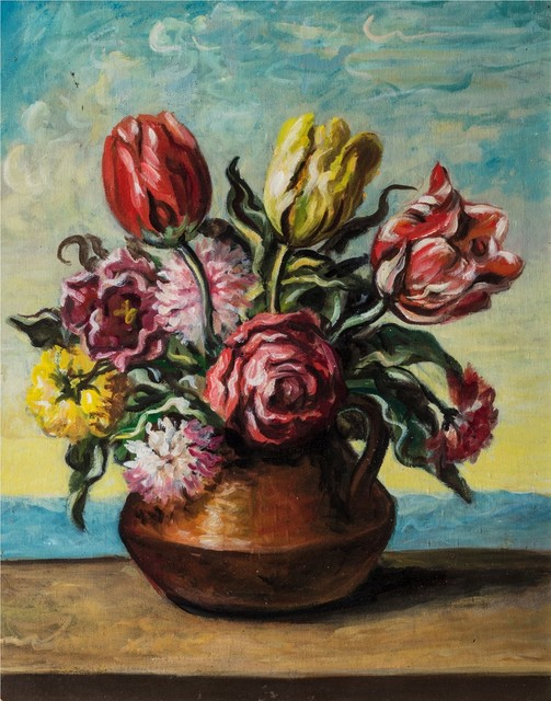 Giorgio de Chirico, ‘Vase with flowers’, 1951, Finarte