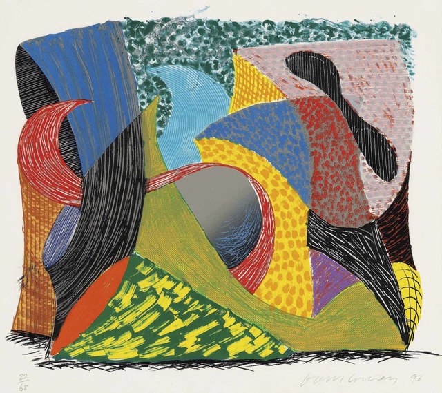 David Hockney, ‘Blue Hang Cliff, from: Some New Prints’, 1993, Christie's