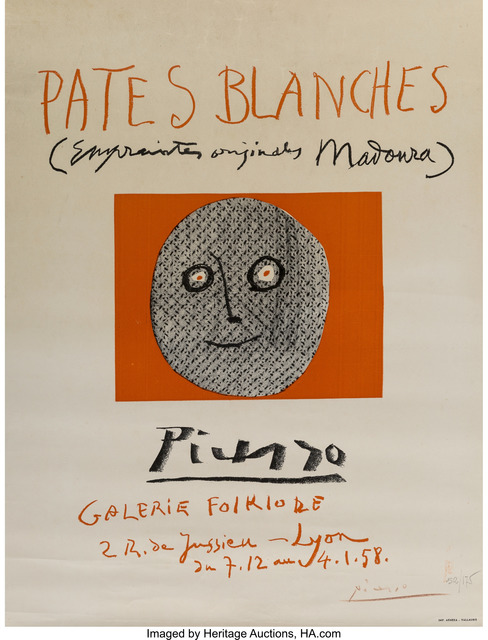 Pablo Picasso, ‘Pates blanches’, 1958, Heritage Auctions