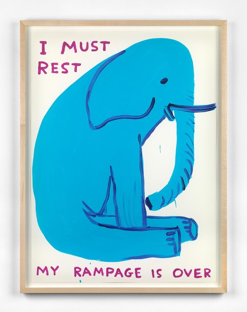 David Shrigley My Rampage is Over (2019) Available for