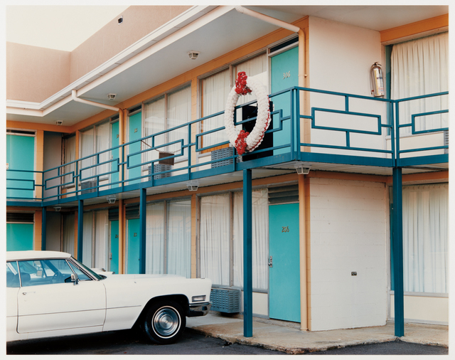 Joel Sternfeld, ‘The National Civil Rights Museum, Formerly the Lorraine Motel, 450 Mulberry Street, Memphis Tennessee, August 1993’, 1993, Phillips
