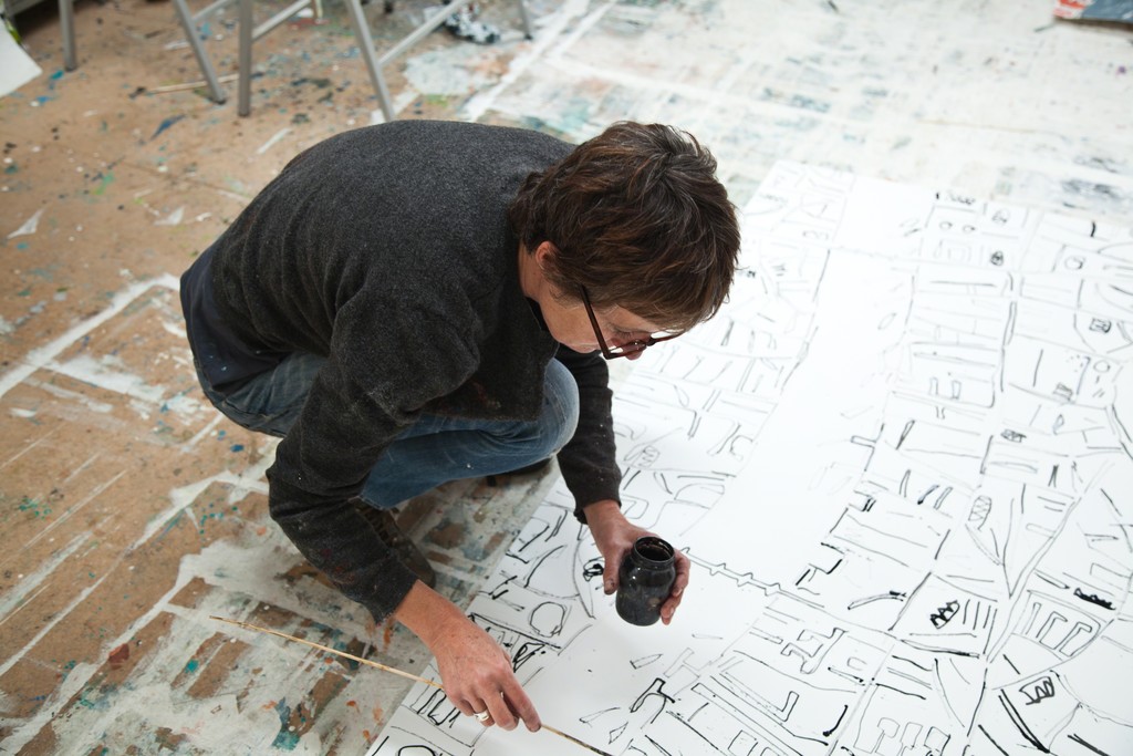 Barbara Macfarlane at work Barbara Macfarlane at work
