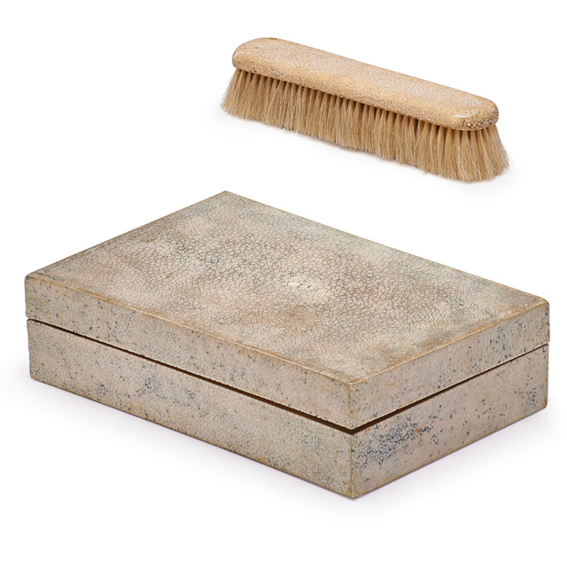 Jean-Michel Frank, ‘Dresser-Top Box And Clothes Brush, France’, Early 20th C., Rago/Wright