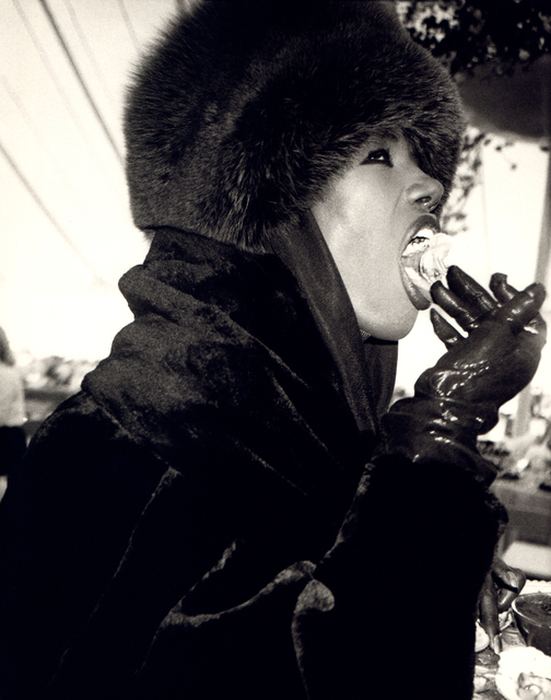 Andy Warhol, ‘Andy Warhol, Photograph of Grace Jones Eating Cake, 1986’, 1986, Hedges Projects