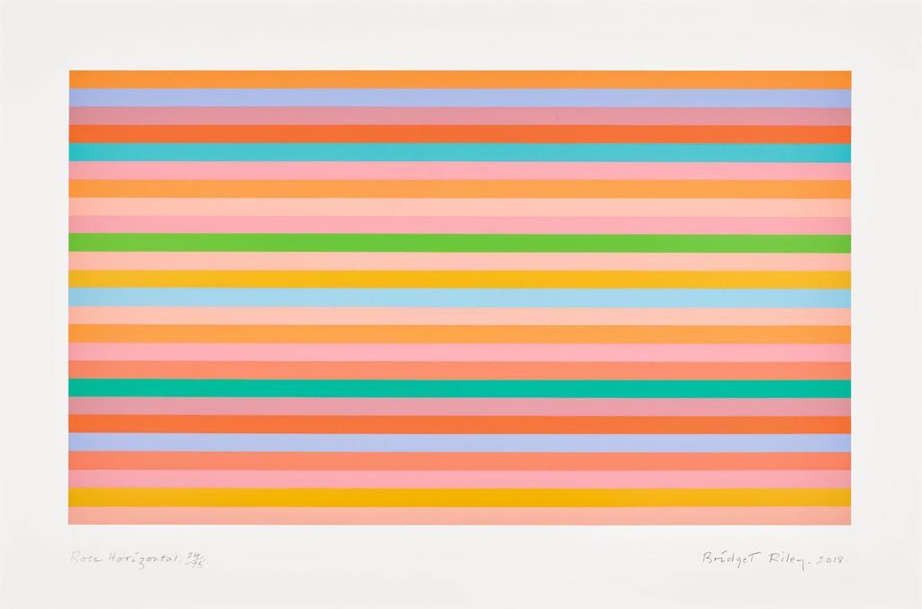 Bridget Riley - ROSE HORIZONTAL (NOT IN SCHUBERT)