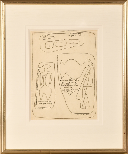 Louise Nevelson, ‘Untitled (Day Stops)’, ca. 1945, Kapoor Galleries / Graham Shay 1857