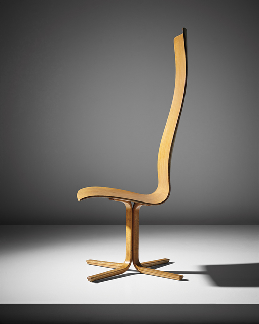 Arne Jacobsen, ‘High-backed 'Oxford’ chair, designed for the dining hall, St. Catherine's College, Oxford’, ca. 1965, Phillips
