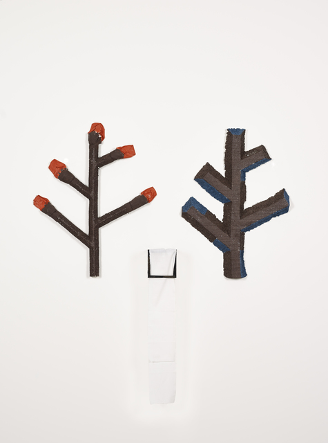 Richard Tuttle, ‘Whiteness’, 1994, Wood, clothes, paint, styrofoam, Galerie Greta Meert