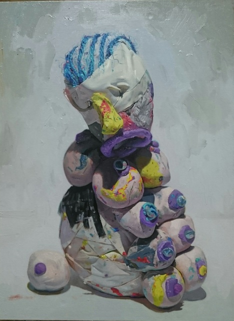 Jonny Green, ‘Self-service’, 2019, Painting, Oil on canvas, Galerie Heike Strelow