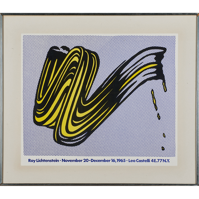 Roy Lichtenstein, ‘Brush Stroke’, 1965, Print, Offset lithograph in colors, Rago/Wright