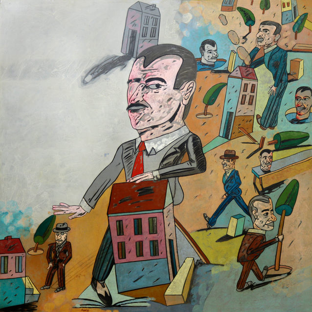 Antonio Seguí, ‘Incompetencia ciudadana’, 1985, Painting, Oil on canvas, Roldan Moderno