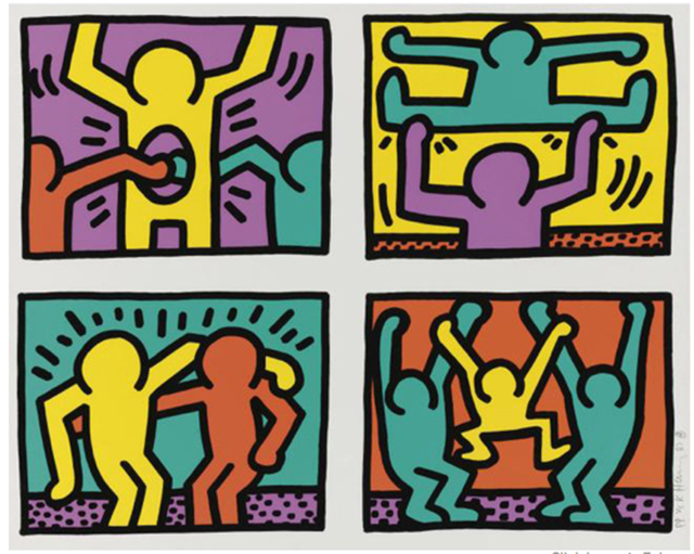 Keith Haring, ‘Pop Shop Quad I’, 1987, Joseph K. Levene Fine Art, Ltd.