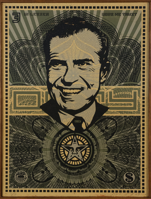 Shepard Fairey (OBEY), ‘Nixon Money’, 2003, Doyle