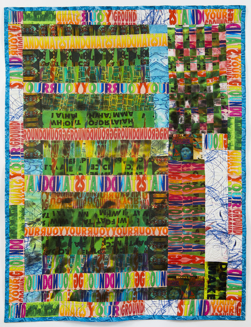 Jeffrey Gibson, ‘STAND YOUR GROUND’, 2019, Painting, Cotton and linen, digitally printed fabric, polyester thread, cotton batting, Kavi Gupta