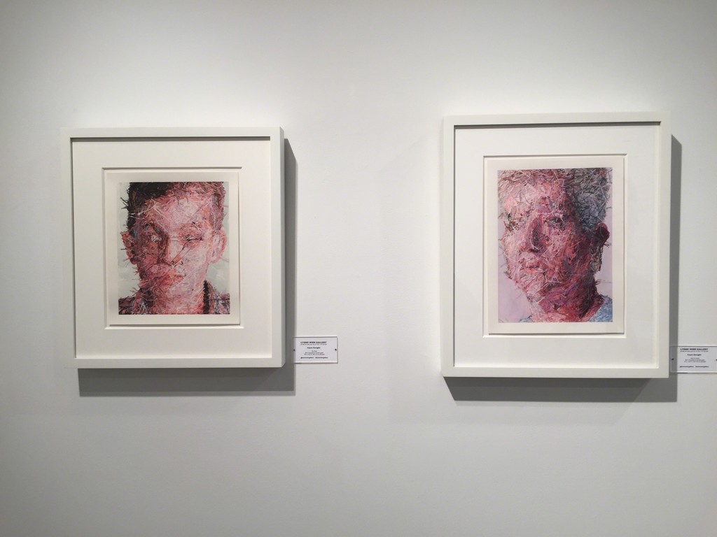 (left) "Teo Verso" and "Aunt Lin Verso" (right), gouache on Arches paper (left) "Teo Verso" and "Aunt Lin Verso" (right), gouache on Arches paper