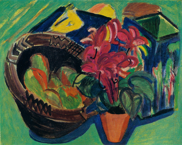 Ernst Ludwig Kirchner, ‘Stilleben mit Früchtekorb (Still-life with Fruits)’, 1918, Henze & Ketterer