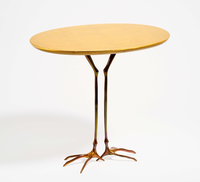 Méret Oppenheim, ‘Traccia’, Design/Decorative Art, Bronze, patinated gold; wooden plate refined with gold leaf, Van Ham