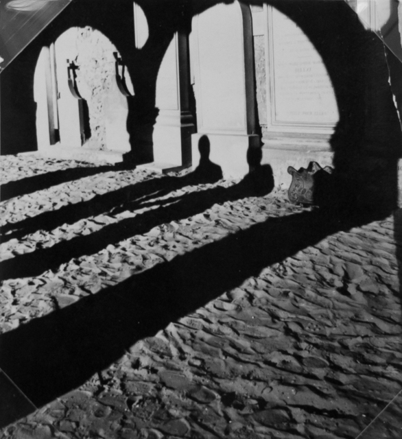 Lucien Hervé, ‘Cemetry of Monfort, Lamory, France ’, 1947, Photography, Vintage silver gelatin contact print, cropped to size by the artist, Michael Hoppen Gallery