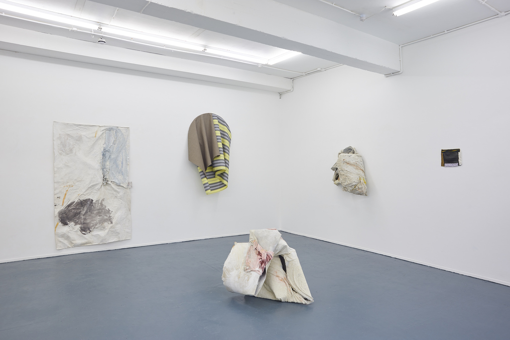 Installation views, As a butterfly folded in a caterpillar that will soon unfold, 2019, Nicoletti Contemporary, London, Photographs by Theo Christelis Installation views, As a butterfly folded in a caterpillar that will soon unfold, 2019, Nicoletti Contemporary, London, Photographs by Theo Christelis