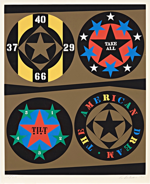 Robert Indiana, ‘Tilt, from the original 1971 American Dream portfolio (Sheehan 63) ’, 1971, Print, Color Screenprint on White Schoellers Parole Paper (Signed, Dated & Numbered) - Unframed, Alpha 137 Gallery