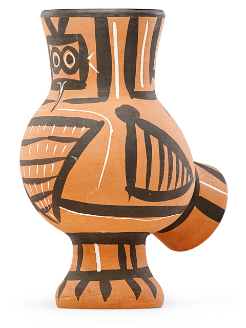 Pablo Picasso, ‘Vase, Mat Wood Owl (Chouette Mate), France’, des. 1958, Rago