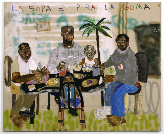 John Rivas, ‘La Sopa es Para La Goma’, 2020, Painting, Mixed media on canvas, LatchKey Gallery