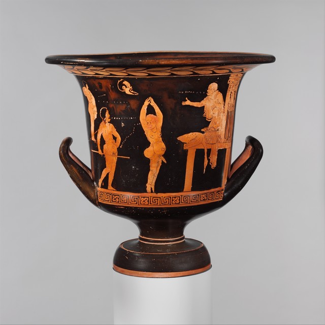 Attributed to the Dolon Painter, ‘Terracotta calyx-krater (mixing bowl)’, ca. 400–390 B.C., The Metropolitan Museum of Art