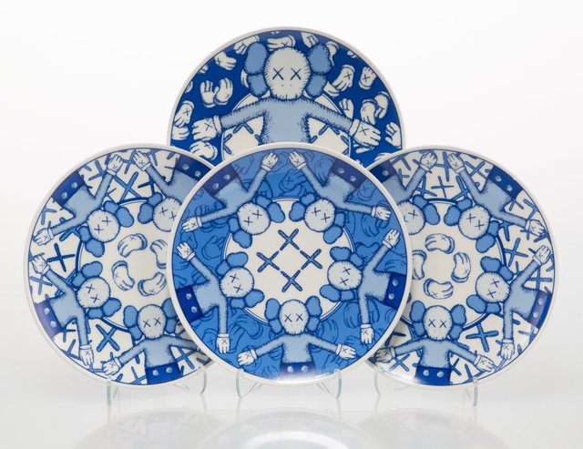 KAWS, ‘Holiday: Taipei, set of four’, 2019, Design/Decorative Art, Ceramic plate set, Heritage Auctions
