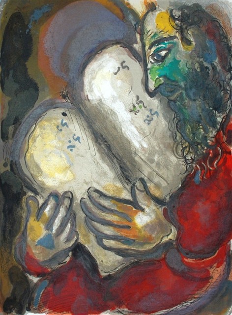 Marc Chagall, ‘Moses Casts Out the Tablets’, 1966, Georgetown Frame Shoppe