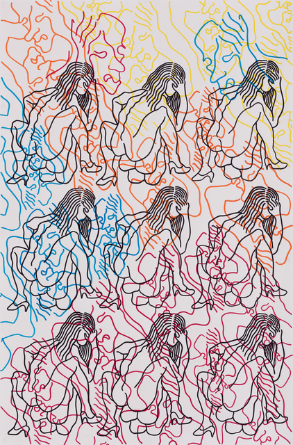 Carlos Amorales, ‘Orgía de Narcisos 14’, 2019, Galeria Solo / Eva Albarran & Christian Bourdais
